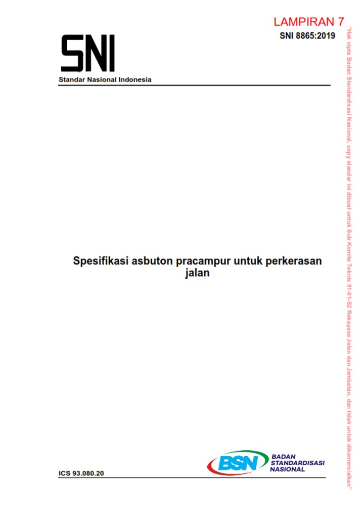 Spesifikasi Asbuton Pracampur Untuk Perkerasan Jalan