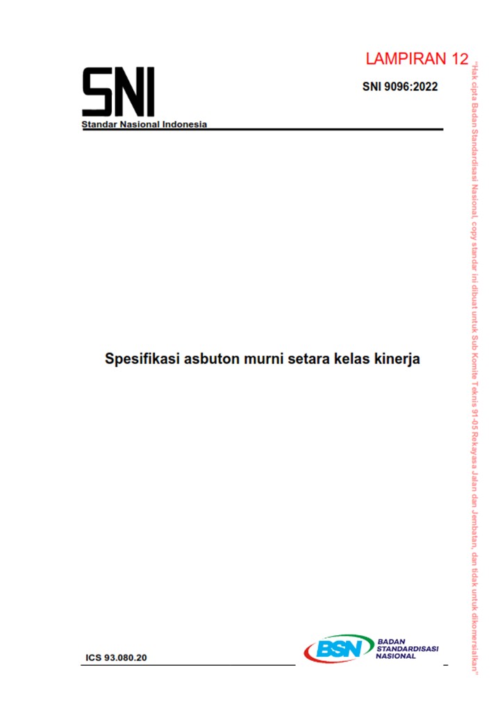 Spesifikasi Asbuton Murni Setara Kelas Kinerja